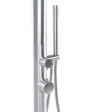 Freestanding Outdoor Shower MARUDI Silver_1078909