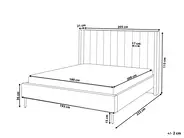 Bed Boucle VILLETTE 180 x 200 cm (EU Super King) Beige_882708