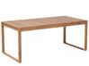 Ensemble de jardin en bois avec 6 chaises et table à roulette SASSARI_691884