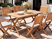 Gartentisch klappbar CENTO 140 cm 75 cm Akazienholz Braun_1155045