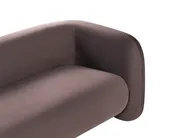 Sofa 3 Seater LEIREN Velvet Dark Brown_1028835