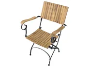 Bistro Set Folding LASCARI Acacia Wood Light Brown_1075229