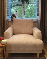 Armchair TUVE Boucle Beige_975262