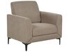 Ensemble canapés et fauteuil en tissu taupe 6 places FENES_897898