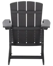 Garden Chair ADIRONDACK with Footstool Dark Grey_809572
