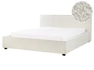 Bed Boucle MIRANDE 160 x 200 cm (EU King Size) Off-White_943321