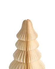 Zestaw 2 figurek dekoracyjnych SKJOMA 15/20 cm Choinka Beżowy_1030507