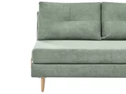 Sofa Bed 3 Seater JERSLEV Fabric Light Green_1012880