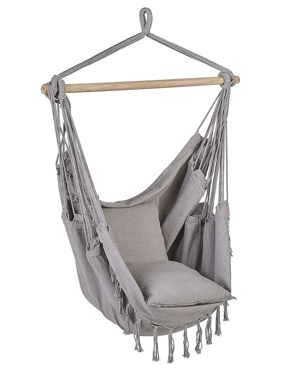 Hängstol BONEA Bomull Ljusgrå | Beliani.se