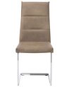 Stol 2 stk kunstskinn beige ROCKFORD_693143