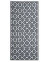 Matta 90 x 180 cm dubbelsidig grå SURAT_716310