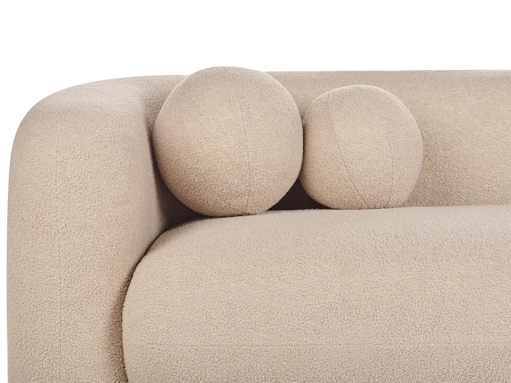 Sofa 3 Seater LEIREN Boucle Beige_920708