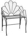 Metalowe krzesło ogrodowe czarne LIGURIA_856158