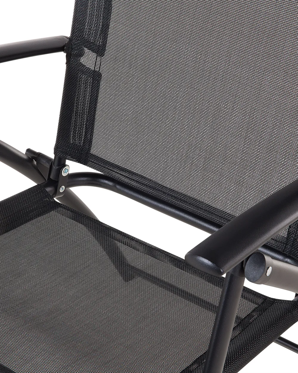 Set of 6 Garden Chairs LIVO Metal Black_772161