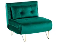 Divano letto singolo VESTFOLD Velluto Verde scuro_808614