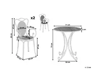 Set bistrot Pieghevole CILENTO Metallo Grigio_749999