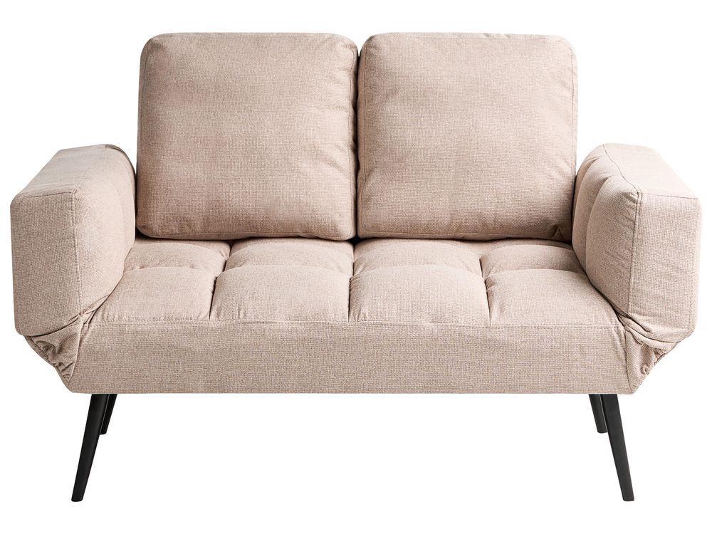Canapé-lit 2 places BREKKE Tissu Beige
