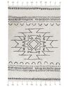 Bavlnený koberec 160 x 230 cm biela/čierna KHOURIBGA_831358