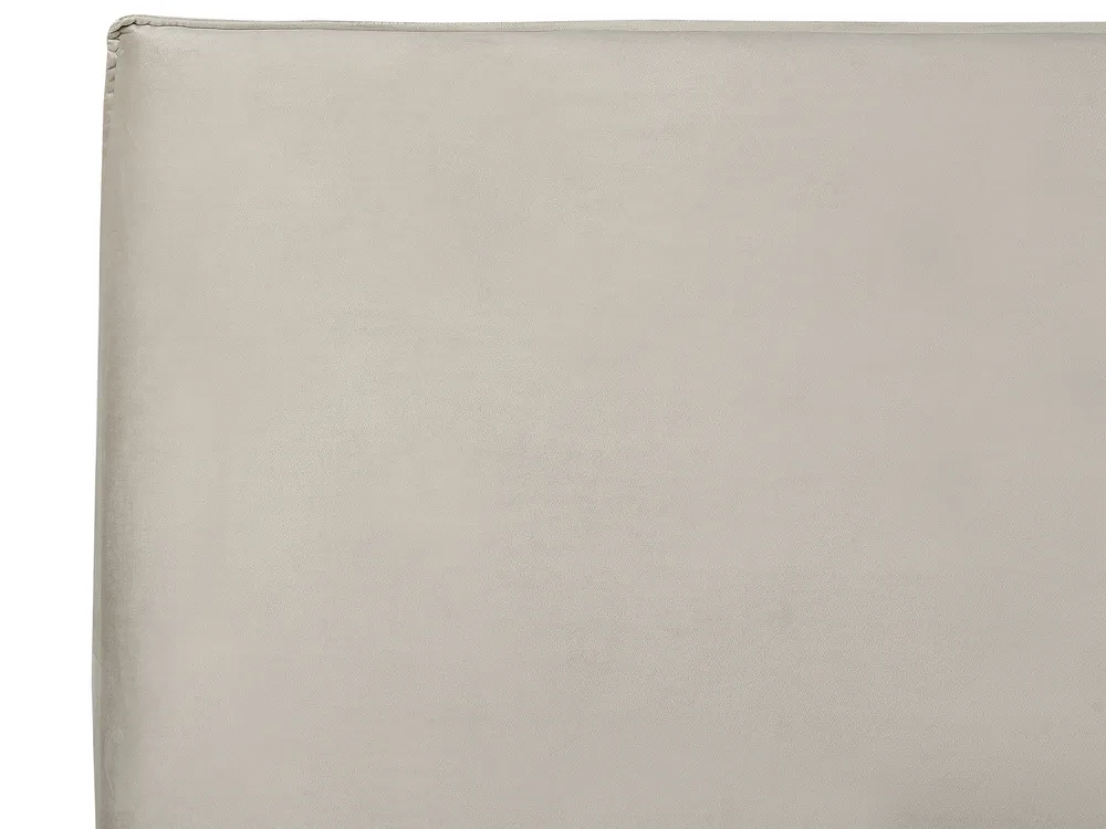 Ottoman Bed LAVAUR Velvet Taupe 160 x 200 cm (EU King Size)_985969