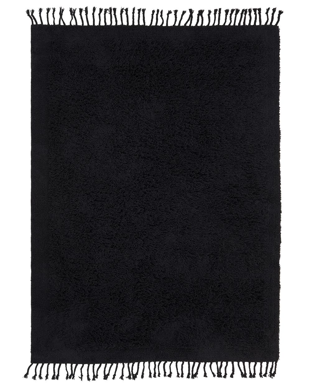 Rug BITLIS Black 140 x 200 cm Cotton