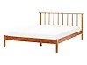 Cama Madera de pino BARRET 140 x 200 cm Marrón