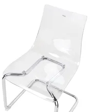Set of 2 Dining Chairs MARSHALL Transparent_984867