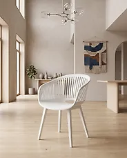 Sedia da pranzo DALLAS Bianco_1179992