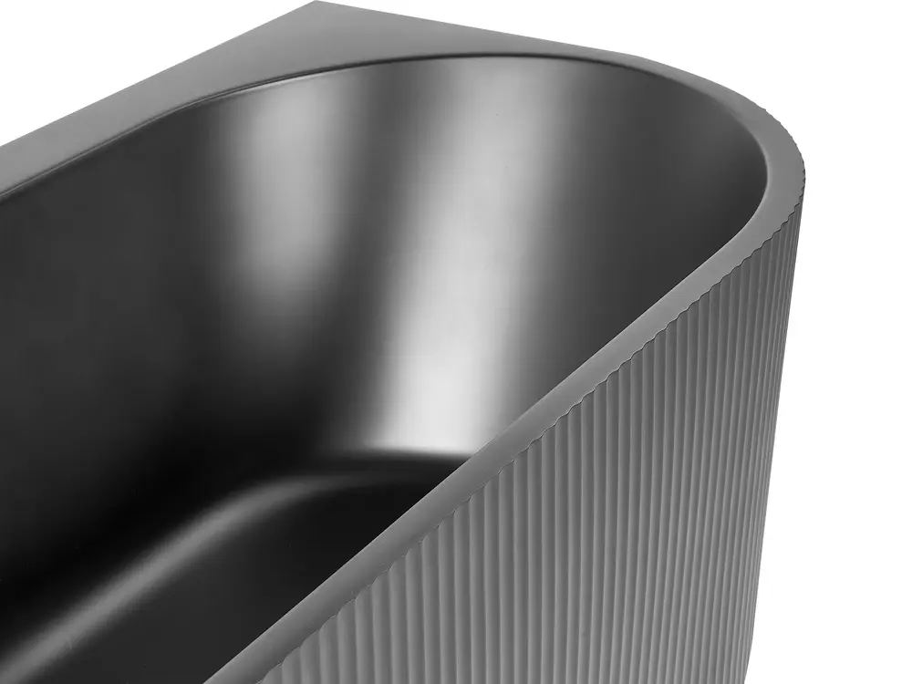 Back to Wall Bathtub GOCTA 1700 x 800 mm Black_879145