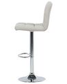 Set of 2 Adjustable Bar Stools Beige MARION_688939