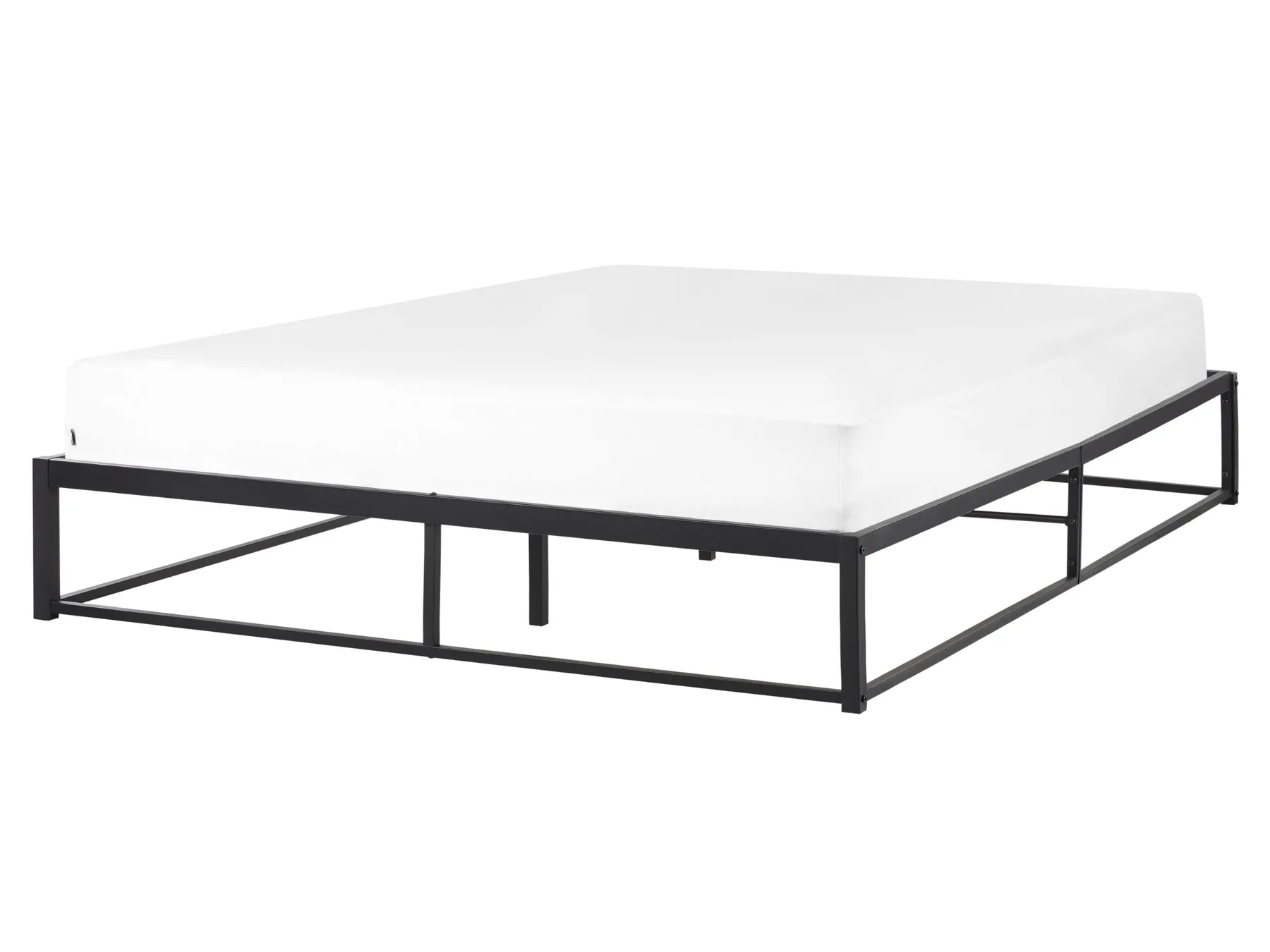 Bett mit Lattenrost Metall VIRY 160 x 200 cm Schwarz_902623