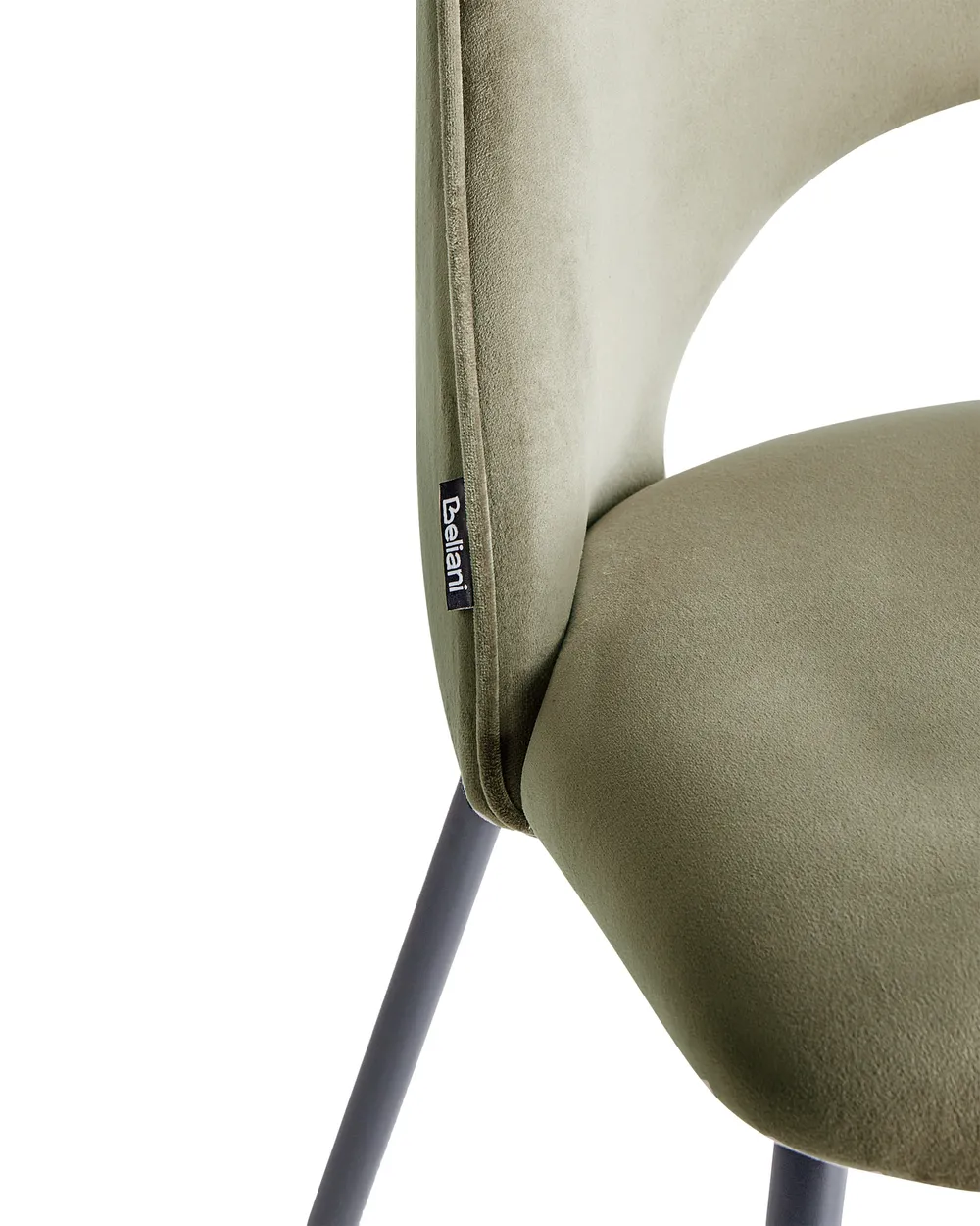 Set di 2 sedie da pranzo COVELO Velluto Verde scuro_954478