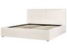 Boucle EU Super King Size Ottoman Bed Off-White MOISSAC_928905