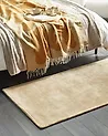 Alfombra GESI Beige 80 x 150 cm Viscosa