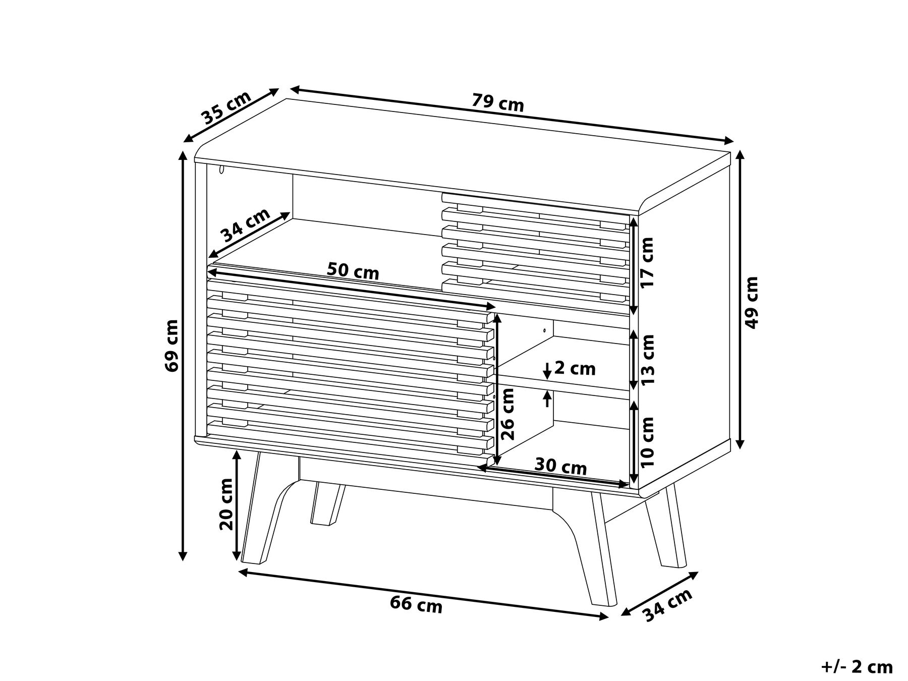 TV Stand Light Wood CLEVELAND_824103