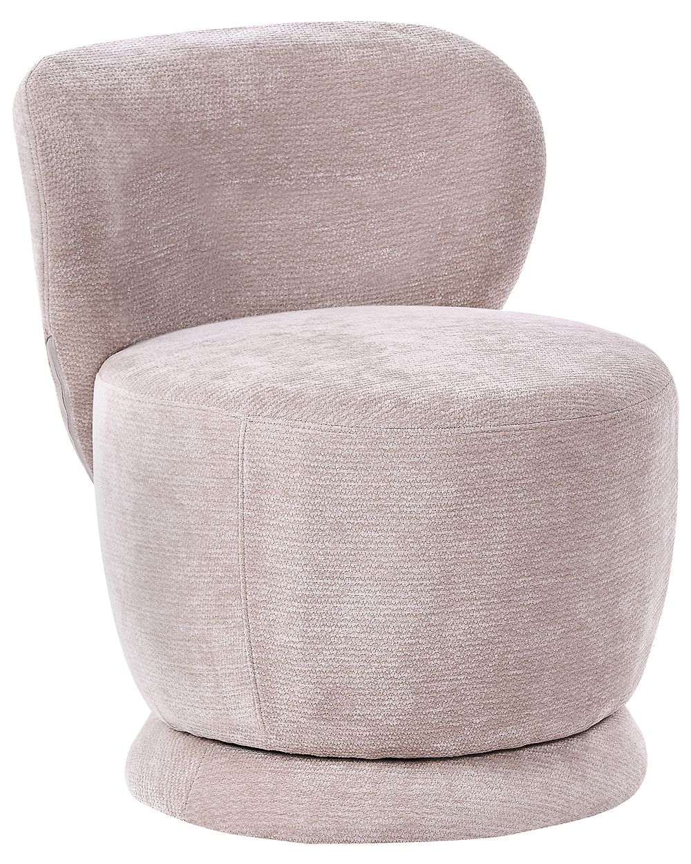 Drehsessel BLOMMA Chenillegewebe Beige