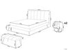 Súprava nábytku do spálne z umelej kože 160 x 200 cm béžová BETIN_801840