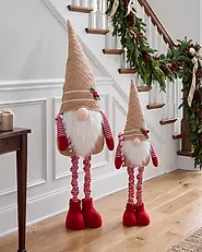 Set of 2 Christmas Decorations KLAUKKALA 60-90/100-146 cm Gnome Multicolour_1174116