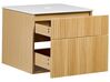 Bathroom Wall Mounted Cabinet 60 x 52 cm Light Wood BEXTI_934946