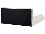 Ottoman Bed BASTON Fabric Light Beige 180 x 200 cm (EU Super King)_1055427