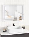 Miroir mural LED Bluetooth 80 x 60 cm argenté PRENOIS_932282