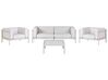 Lounge Set hellbeige 4-Sitzer Auflagen hellbeige FERRETTI_931503