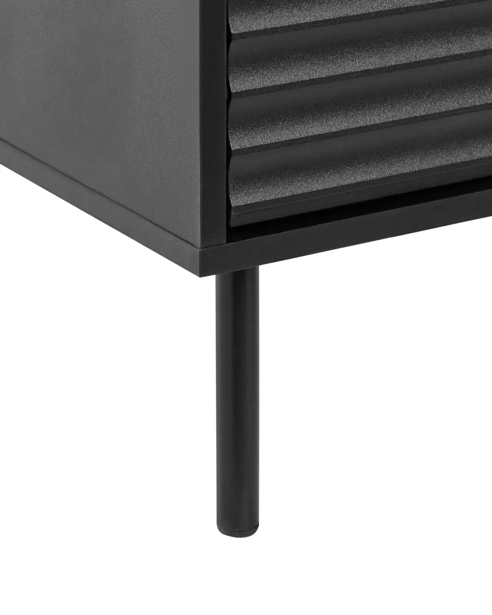 2 Drawer Bedside Table WALGETT Black_1076337