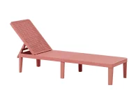 Lettino Prendisole OSSIMO Materiale sintetico Rosso_1032257