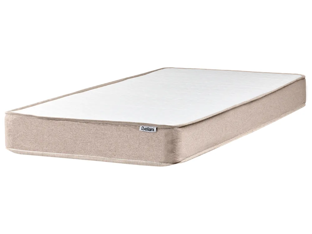 Divan Bed without Headboard Fabric COUNTESS 90 x 200 cm (EU Single) Beige_1054097