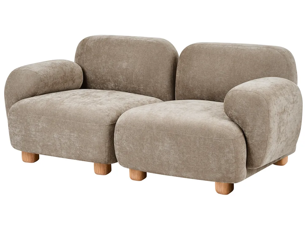 Divano modulare 2 posti AMLI Tessuto Beige_1070223
