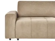 Sofá-cama de canto 4 lugares INNVIK Tecido Castanho à esquerda_965161