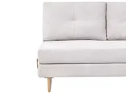 Sofa Bed 3 Seater JERSLEV Fabric Off-White_1012691