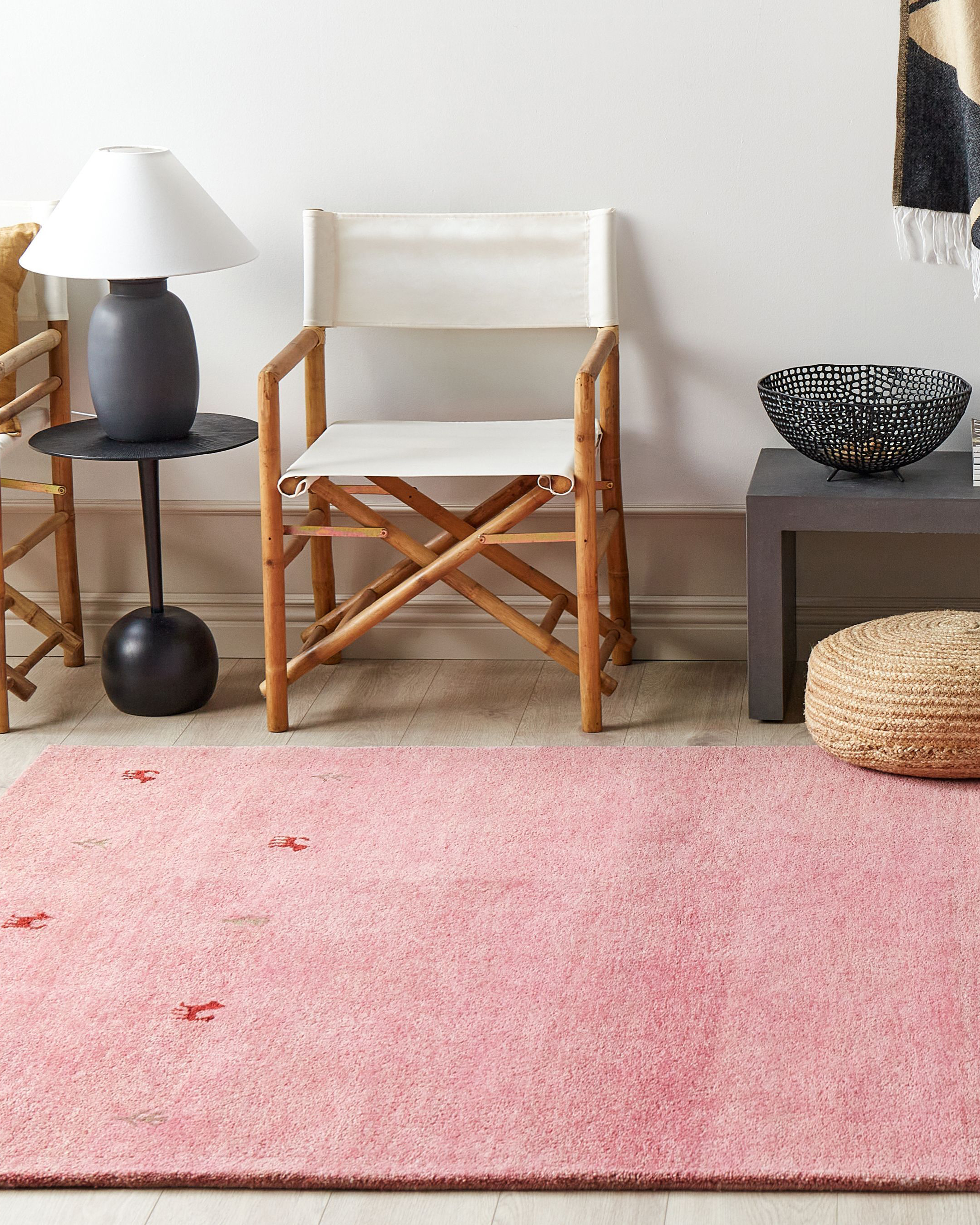 Wool Gabbeh Area Rug 160 x 230 cm Pink YULAFI 