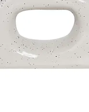 Váza na kvety MOONEYE 19 cm Kamenina Krémová biela_935235