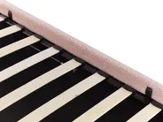 Ottoman Bed without Headboard DINAN Boucle Pastel Pink 90 x 200 cm (EU Single)_903664